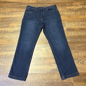 Duluth Trading Ballroom Double Flex Standard Fit Jeans Mens 36x32 Blue Denim